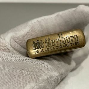 1円 ZIPPO ライター マルボロ Marlboroジッポ Zippoオイルライター真鍮製 中古品 喫煙グッズ ジッポー 火花確認済R67582の画像4