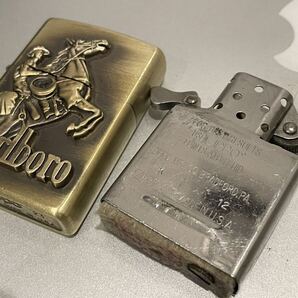 1円 ZIPPO ライター マルボロ Marlboroジッポ Zippoオイルライター真鍮製 中古品 喫煙グッズ ジッポー 火花確認済R67585の画像9