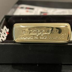 1円 未使用 ZIPPO ジッポライター マルボロ Marlboroオイルライターゴールドライター 真鍮製 新品の画像9