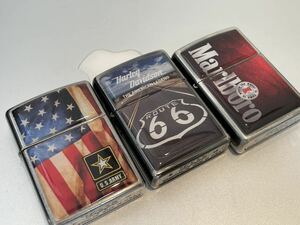 1円 希少品 3点セットまとめ ZIPPO ライター ジッポ Zippoオイルライター中古品 喫煙グッズ ジッポー 火花確認済R67888