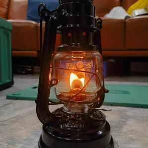 新品 1円 キャンプ用 超高品質 オイルランタン 灯油ランタン 照明 キャンプランタン アウトドア 野外登山 ブラック黒の画像2