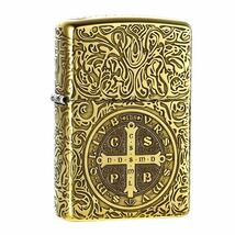 1円 未使用 コンスタンティン ライター ZIPPO 喫煙グッズ ジッポー 6面刻印 オイルライター 真鍮製 新品 ゴールド_画像8