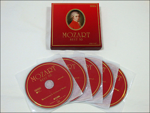 ★MOZART★ エターナル モーツァルト ベスト50 CD 5枚組 交響曲第25番～第１楽章他50曲 ★未聴品★