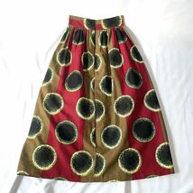 African batik アフリカンバティック マキシスカート vintage ロング_画像2