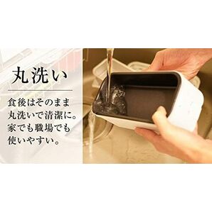 新品 送料無料 メーカー保証有 THANKO サンコー 電子レンジ お米もおかずもこれ一台！2段式超高速弁当箱炊飯器 炊飯器 弁当箱 一合炊き の画像7