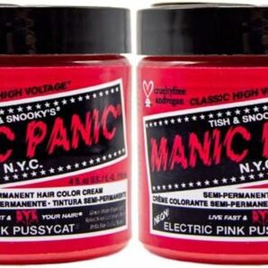 新品 送料無料 2個 マニックパニック カラークリーム コットン エレクトリックピンクプッシーキャット11064 Manic panic ピンク ヘアカラー