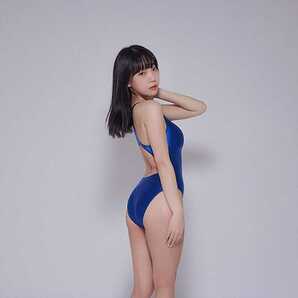 LEOHEX 純正品 セクシー エロカワ 光沢 ライトブルー 高品質 競泳水着 コスプレ レオタードの画像5