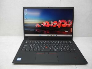 ☆1円☆第8世代☆Lenovo.Thinkpad.X1CARBON.20QE-S1MD00☆高解像度☆Core i5 1.60GHz/8GB/SSD256GB/無線/カメラ/Office/Win11 DtoD領域☆