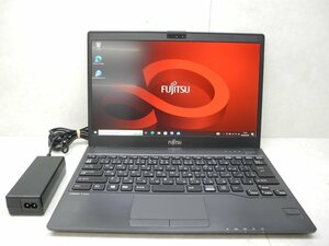 *1 иен * no. 7 поколение * Fujitsu LIFEBOOK U938/S* высота разрешение *Core i5 2.60GHz/4GB/SSD256GB/ беспроводной /Bluetooth/ камера /Office/Win10 DtoD территория *