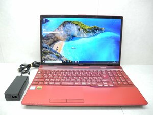 *1 иен * no. 8 поколение * Fujitsu *LIFEBOOK AH53/B3* высота разрешение 1920×1080*Core i7 1.80Hz/8GB/1TB/BD/ беспроводной /Bluetooth/ камера /Office/DtoD территория *