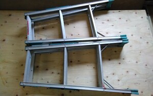 2 piece set Hasegawa Hasegawa 3 step 3 shaku aluminium alloy made combined use stepladder RB-09 RE-09 ladder 