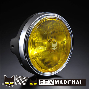 MARCHAL マーシャル 889 ランプフルキット イエローレンズ 汎用 ブラックケース付 ヘッドライト ZEPHYR ゼファー XJR ZRX CB400SF