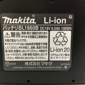未使用品 makita マキタ リチウムイオンバッテリー 18V 6.0Ah BL1860B 雪マーク あり 管理１の画像4