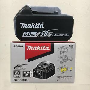 未使用品 makita マキタ リチウムイオンバッテリー 18V 6.0Ah BL1860B 雪マーク あり 管理６