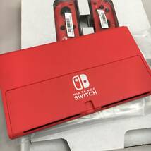 【即決】 Nintendo Switch 有機ELモデル 本体 マリオレッド ニンテンドースイッチ 任天堂 中古現状販売品_画像6