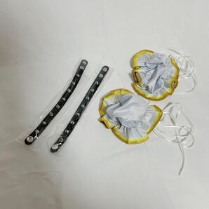 【1円】【未使用】春麗 コスプレ衣装 Lサイズ 大きめ 小物付き レオタードスカート付 着脱 ストリートファイターの画像7