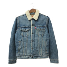 Levi's リーバイス デニムボアジャケット アメカジ ブルー (メンズ S) 中古 古着 Q2758_画像1