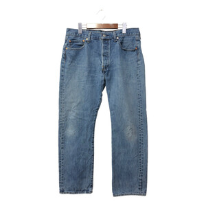 Levi's リーバイス 501 デニムパンツ アメカジ ブルー (メンズ W34 L30) 中古 古着 Q2897