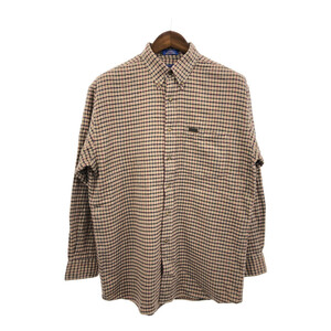 PENDLETON ペンドルトン 長袖シャツ アメカジ チェック ベージュ (メンズ M) 中古 古着 Q2932