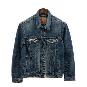 Levi's リーバイス 72334 デニム トラッカージャケット アメカジ ブルー (メンズ M) 中古 古着 Q3216