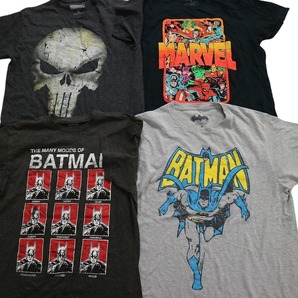 古着卸 まとめ売り マーベル 半袖Tシャツ 16枚セット (メンズ S /M ) マーベル スパイダーマン バットマン MS3602の画像5