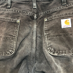 Carhartt カーハート ペインターパンツ パンツ ボトムス ダブルニー ワーク ブラウン (レディース 34/36相当) 中古 古着 P7446の画像5