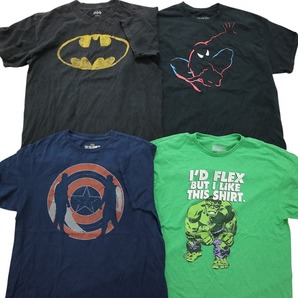 古着卸 まとめ売り マーベル DCコミック 半袖Tシャツ 16枚セット (メンズ L ) バットマン タートルズ TS9 MR7509 1円スタートの画像4