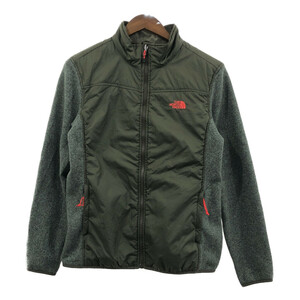 THE NORTH FACE ノースフェイス フリースジャケット アウトドア グリーン (レディース L) 中古 古着 Q3533