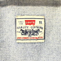 90年代 Levi's リーバイス デニム トラッカージャケット アメカジ ブルー (メンズ XL) 中古 古着 Q3557_画像9