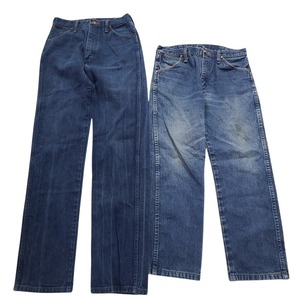 古着卸 まとめ Wrangler ラングラー デニム パンツ 8枚セット (メンズ 31 /30 ) インディゴ ブルー ブラックデニム MS2343 1円スタートの画像5