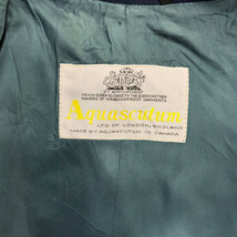 80年代 Aquascutum アクアスキュータム aqua 5 スタンドカラー コート ネイビー (メンズ 40 Short) 中古 古着 Q3783_画像8