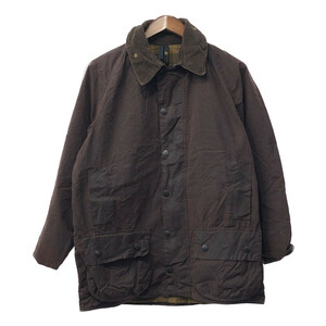 90年代 イギリス製 Barbour バブアー BEAUFORT ビューフォート オイルドジャケット ブラウン (メンズ 40) 中古 古着 Q3824