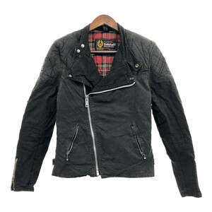 70年代 イングランド製 Belstaff ベルスタッフ Rebel ライダースジャケット ユーロ ブラック (メンズ M相当) 中古 古着 Q3872