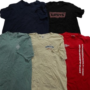 古着卸 まとめ売り カラーmix プリント 半袖Tシャツ 20枚セット (メンズ XL ) リーバイスブランドロゴ MS4443 1円スタートの画像4