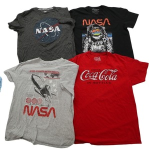 古着卸 まとめ売り 有名企業 半袖Tシャツ 17枚セット (メンズ /L ) コカ・コーラ ハードロックカフェ NASA MS4623 1円スタートの画像2