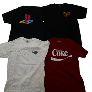 古着卸 まとめ売り 有名企業 半袖Tシャツ 17枚セット (メンズ M ) コカ・コーラ プレイステーション MS4626 1円スタートの画像4