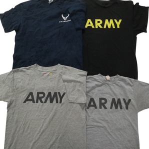 古着卸 まとめ売り ミリタリー 半袖Tシャツ 16枚セット (メンズ S / ) ARMY NAVY ワンポイント ロゴ イラスト カラー系 MS5688の画像5