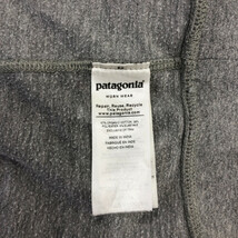 patagonia パタゴニア 長袖Ｔシャツ アウトドア ワンポイント ライトグレー (メンズ L) 中古 古着 Q4239_画像4