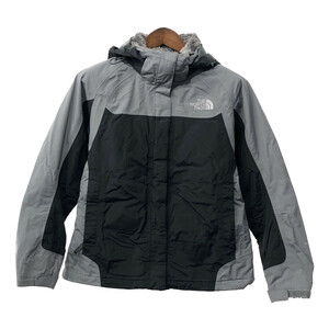 THE NORTH FACE ノースフェイス HYVENT 中綿 フリース マウンテンパーカー アウトドア グレー (レディース M) 中古 古着 Q4303