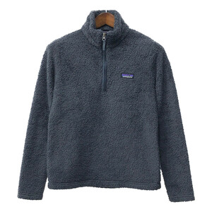 patagonia パタゴニア ハーフジップ ボアフリースジャケット アウトドア グレー (メンズ M) 中古 古着 Q4348