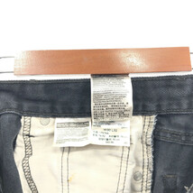 Levi's リーバイス 516 デニムパンツ アメカジ ブラック (メンズ W30 L32) 中古 古着 Q4410_画像6