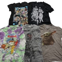 古着卸 まとめ売り カラーmix プリント 半袖Tシャツ 20枚セット (メンズ XS ) アニメT キャラクター タイダイ リンガーT プリントT MS6132_画像2