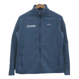 patagonia パタゴニア ベターセーター フリースジャケット 企業ロゴ アウトドア ネイビー (メンズ L) 中古 古着 Q4528