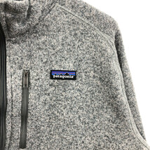 patagonia パタゴニア ハーフジップ ベターセーター フリースジャケット ライトグレー (メンズ 2XL) 中古 古着 Q4538_画像3