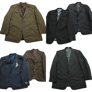  old clothes . set sale single tailored jacket 6 pieces set ( men's 50 /48 /46 ) black Brown TJ12 MS1068 1 jpy start 