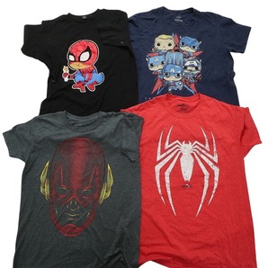 古着卸 まとめ売り マーベル DCコミック 半袖Tシャツ 15枚セット (メンズ ) ヴェノム スパイダーマン ジョーカー MS4738 1円スタートの画像3