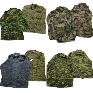  old clothes . set sale field jacket duck pattern MIX euro military 8 pieces set ( men's ) Greece army Spain army MS1713 1 jpy start 