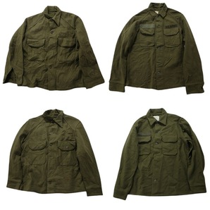 古着卸 まとめ売り 米軍実物 ミリタリー 4枚セット (メンズ S /M /L ) army ウールシャツ MS6646の画像1