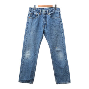 Levi's リーバイス 505 デニムパンツ アメカジ ライトブルー (メンズ W31 L30) 中古 古着 Q4787