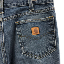 Carhartt カーハート デニムパンツ アメカジ ライトブルー (メンズ W33相当) 中古 古着 Q4922_画像6